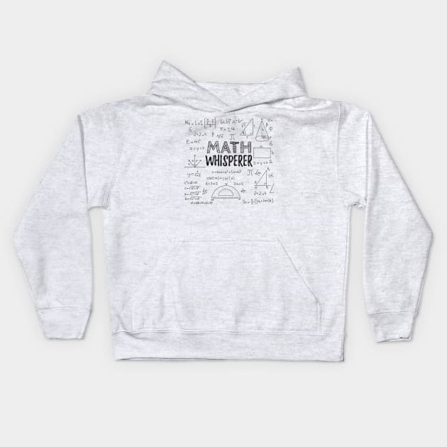 Math Whisperer Kids Hoodie by KC Happy Shop